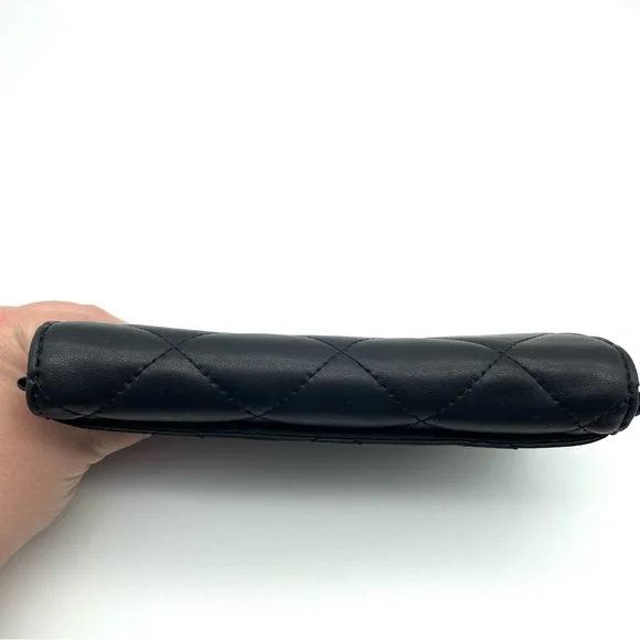 ❌SOLD MICHAEL Michael Kors Fulton Quilted Leather Wallet Black - Picture 5 of 12